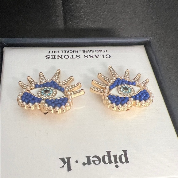 Piper K | Evil Eye Earrings - Picture 5 of 7